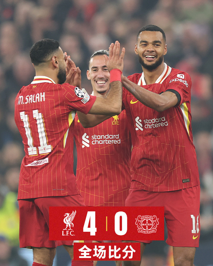 关于利物浦主场大胜，淘汰赛前景看好的信息