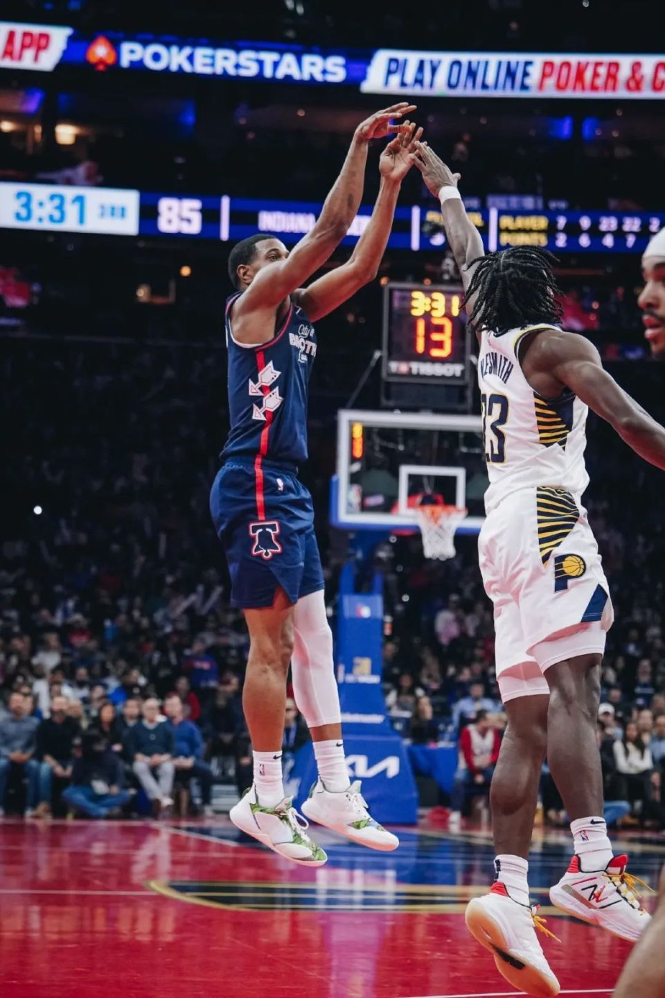 上海队碾压四川队，恩比德扛起全队