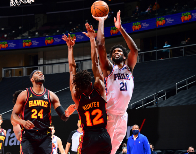 上海队碾压四川队，恩比德扛起全队